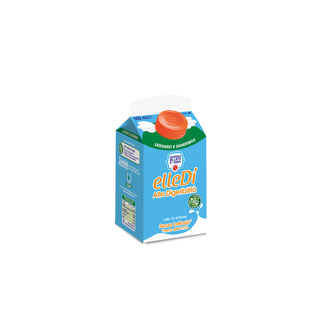 Latte Microfiltrato Pastorizzato Elledì Senza Lattosio  1% cartone